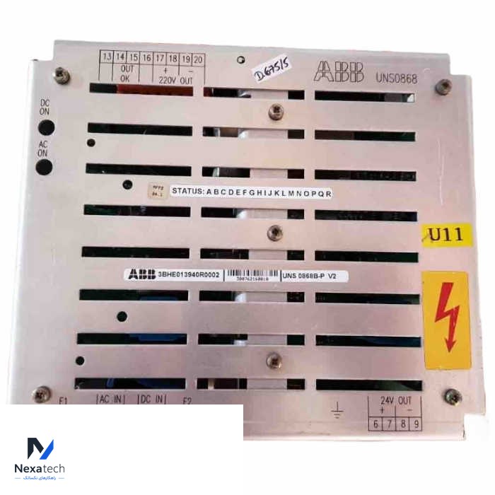 ABB 3BHE013940R0002 UNS0868B-P,V2 Power Supply