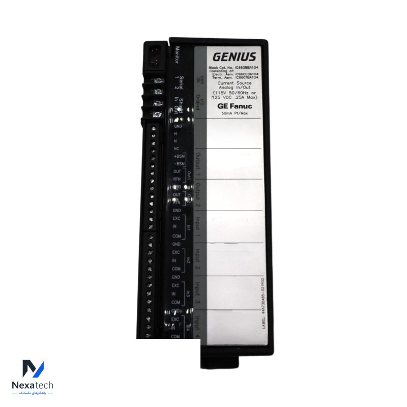 GE IC660BBA104 Current Source Analog I/O block