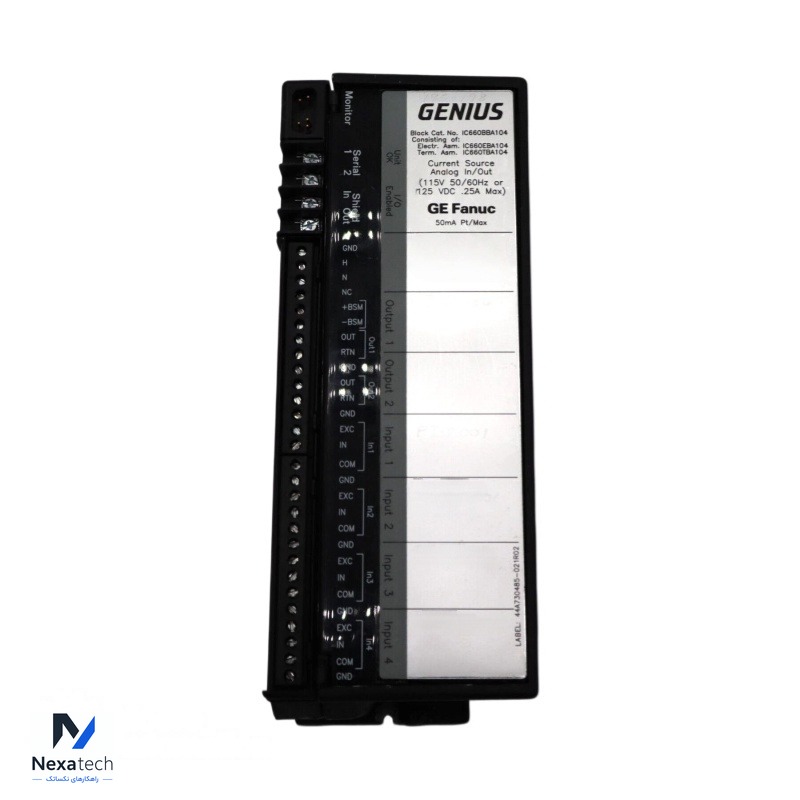 GE IC660BBA104 Current Source Analog I/O block